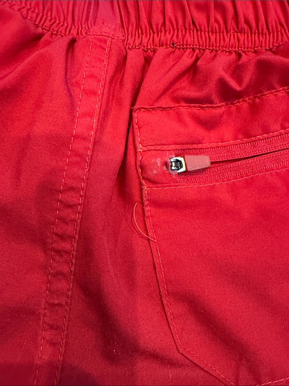 Baseball Lifestyle 101 Kids Red and Navy Gradient Athletic Shorts - Picture 5 of 5